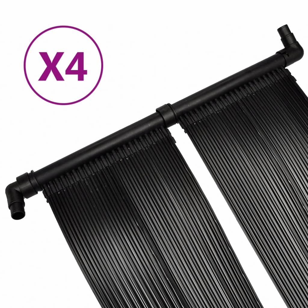 NNEVL Solar Pool Heater Panel 4 pcs 80x620 cm