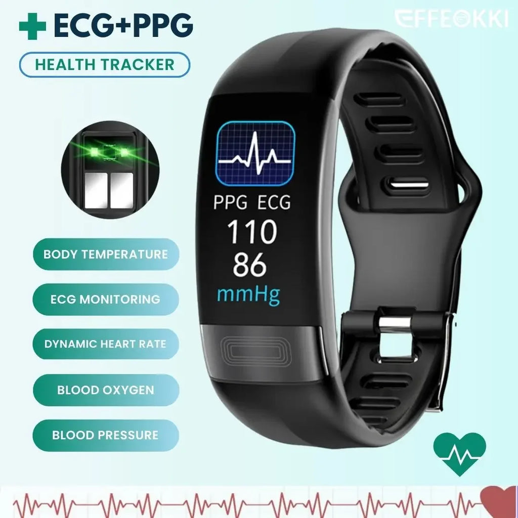 NNEOBA Fitness Bracelet Heart Blood Body Monitoring Black