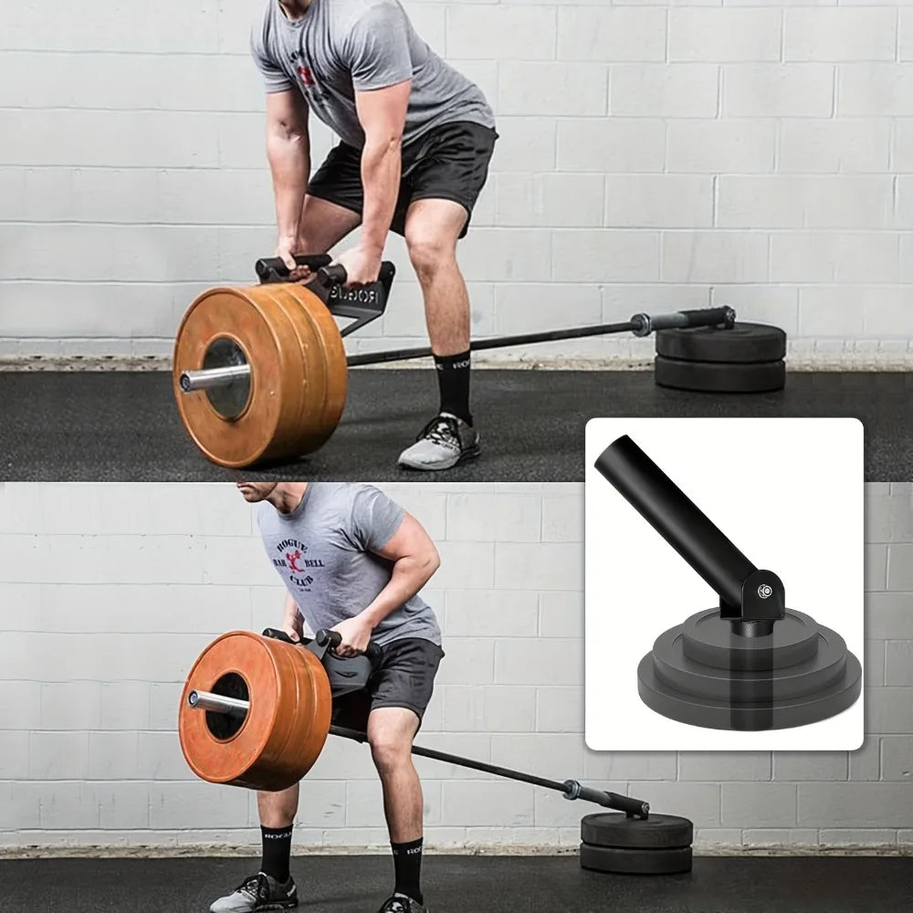 NNEOBA Heavy-Duty T-Bar Row Attachment – Universal Barbell Handle for Strength Training (Black)