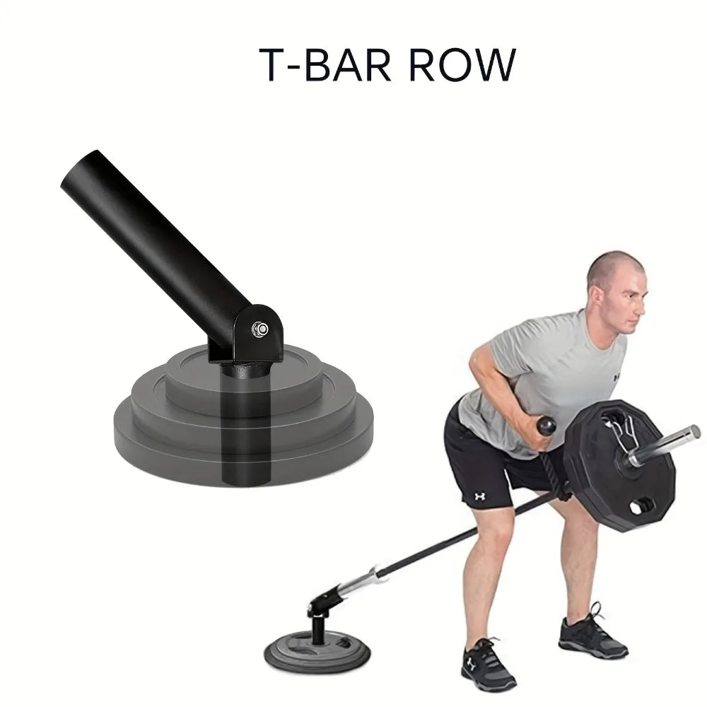 NNEOBA Heavy-Duty T-Bar Row Attachment – Universal Barbell Handle for Strength Training (Black)
